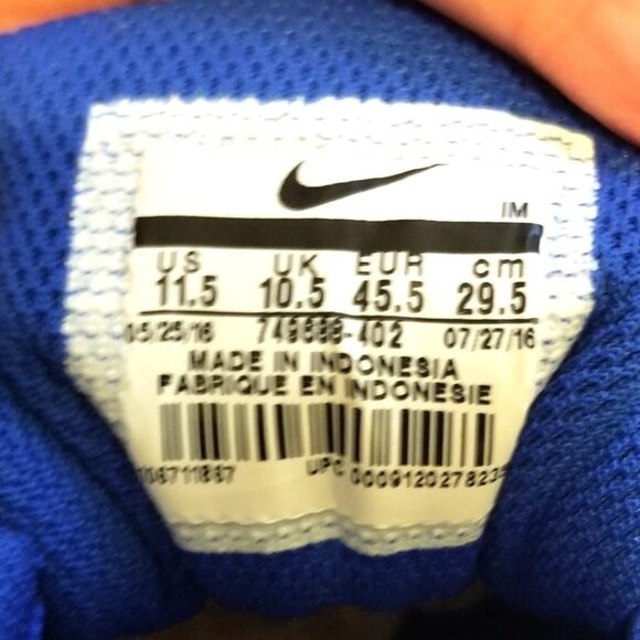 NWOB- Nike Air Max Invigor Hyper Cobalt/Black-Midnight Navy Size 11.5 - Picture 4 of 6